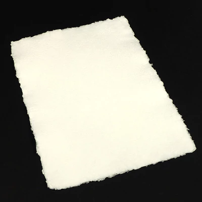 Embosovaný papier, umelecký, 200 g - A3, biely, cikcakový so strapcami na okrajoch