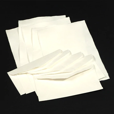 Embosovaný papier, listový papier+obálka, 125 g, A4-DL, 5+5 ks - biely