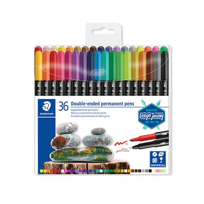 Sada alkoholových popisovačov, Staedtler, Design Journey, obojstranná - 36 ks