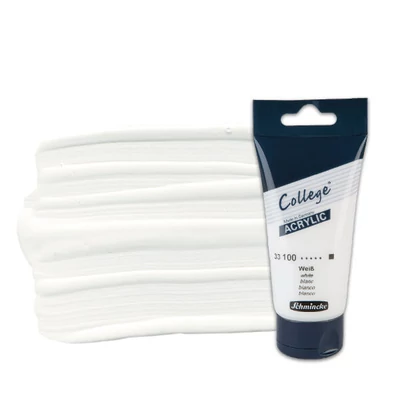 Akrylová farba Schmincke College, 75 ml - 100, white