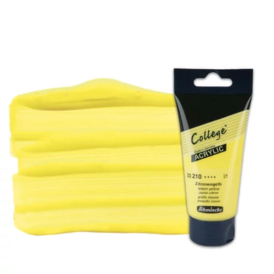 Akrylová farba Schmincke College, 75 ml - 210, lemon yellow