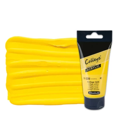 Akrylová farba Schmincke College, 75 ml - 220, college yellow