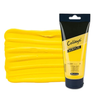 Akrylová farba Schmincke College, 200 ml - 220, college yellow