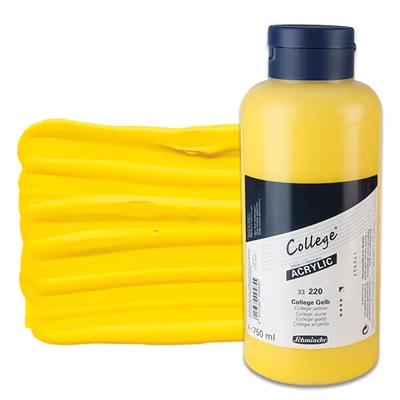 Akrylová farba Schmincke College, 750 ml - 220, college yellow