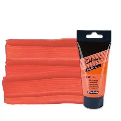 Akrylová farba Schmincke College, 75 ml - 250, red orange
