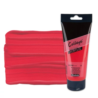 Akrylová farba Schmincke College, 200 ml - 310, permanent red