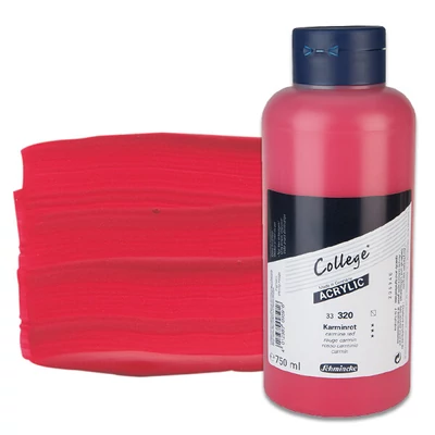 Akrylová farba Schmincke College, 750 ml - 320, carmine red
