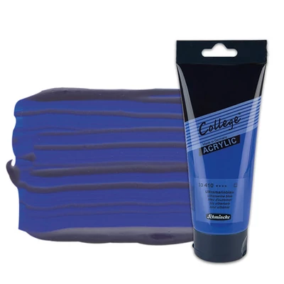 Akrylová farba Schmincke College, 200 ml - 410, ultramarine blue