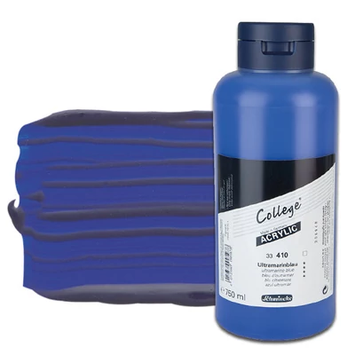Akrylová farba Schmincke College, 750 ml - 410, ultramarine blue