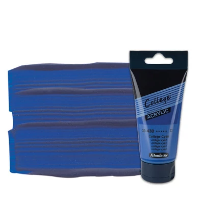 Akrylová farba Schmincke College, 75 ml - 430, college cyan