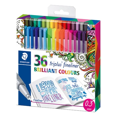 Sada extra tenkých popisovačov, Staedtler, Triplus - 36 ks