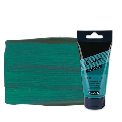 Akrylová farba Schmincke College, 75 ml - 530, emerald green