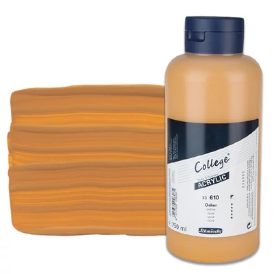 Akrylová farba Schmincke College, 750 ml - 610, ochre