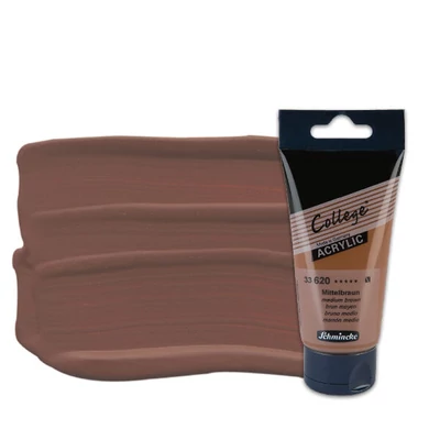 Akrylová farba Schmincke College, 75 ml - 620, medium brown