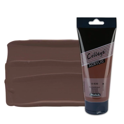 Akrylová farba Schmincke College, 200 ml - 630, deep brown