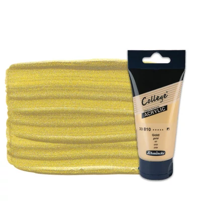 Akrylová farba Schmincke College, 75 ml - 810, gold
