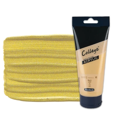 Akrylová farba Schmincke College, 200 ml - 810, gold