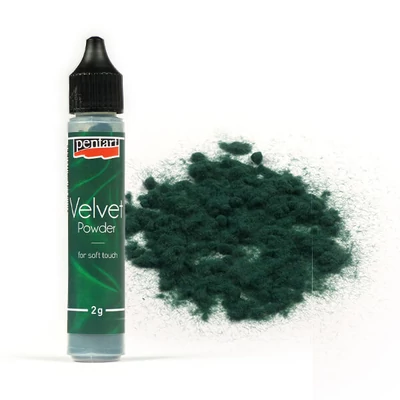 Zamatový prášok, 30 ml - zelený, 2 g