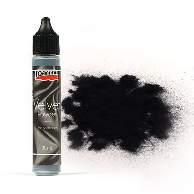 Zamatový prášok, 30 ml - čierny, 4 g