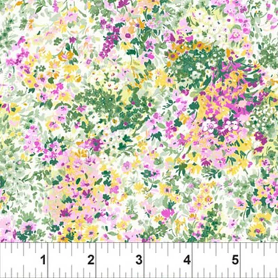 Patchworková tkanina - In The Beginning - Garden Delights 1633GSE-4