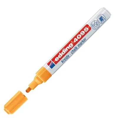Kriedový marker, tekutá krieda, EDDING 4095 - neónovo oranžový