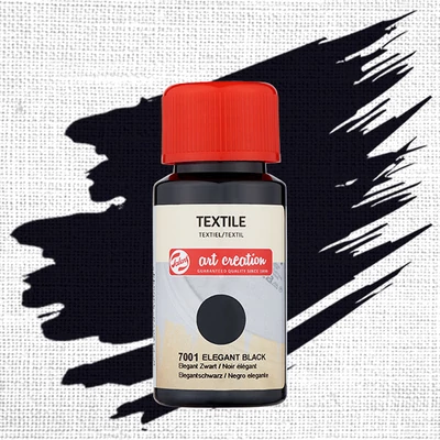 Farba na textil na svetlé textílie Art Creation - 7001 Elegant black