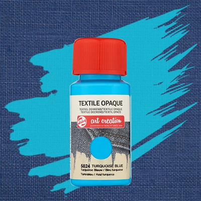 Farba na textil na tmavé textílie Art Creation - 5024 Turquoise blue opaque
