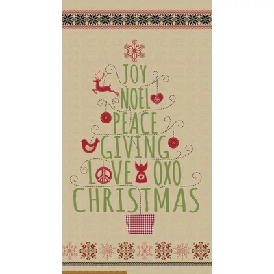 Akcia! Patchworková tkanina - Windham - Nordic Christmas 41314P-X Panel, 60cm