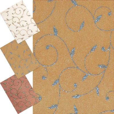 Bavlnený papier, A4, Floral - v rôznych farbách