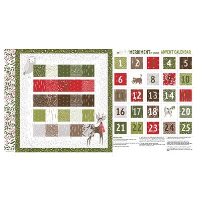 Patchworková tkanina - Moda - Merriment by Gingiber 48272-11 Panel, 60 cm