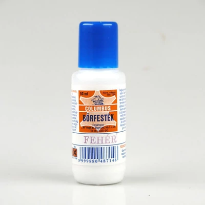 Farba na kožu Columbus - 50 ml - biela