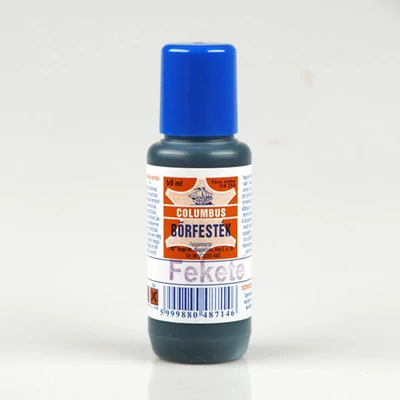 Farba na kožu Columbus - 50 ml - čierna