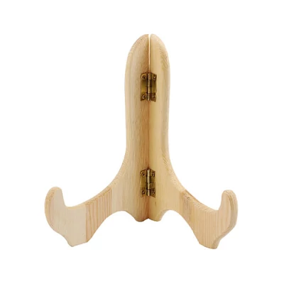 Drevený držiak taniera, podpera taniera, 17 cm