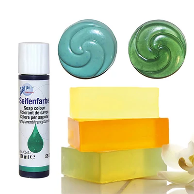 Tekutá farba do mydla, 10 ml - mätová zelená