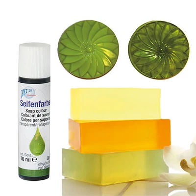 Tekutá farba do mydla, 10 ml - olivovo zelená