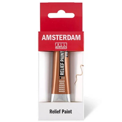 Kontúrovacia farba Amsterdam Relief Paint, nevypaľovacia, 20 ml - bronzová, 811