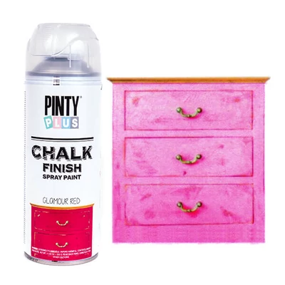 Kriedová farba v spreji Chalk Paint, Pinty Plus - glamour red