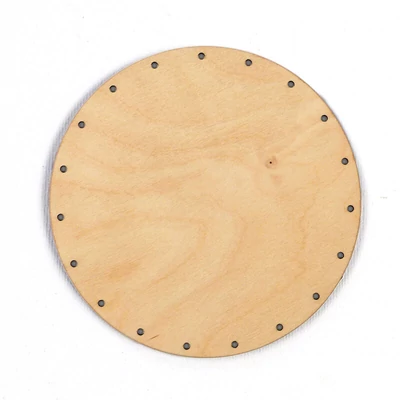 Základ pre tkanie košíkov, okrúhly - 16 cm, veľkosť otvorov 3,5 mm