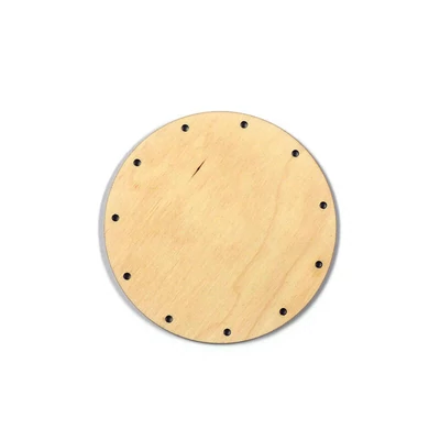 Základ pre tkanie košíkov, okrúhly - 11 cm, veľkosť otvorov 3,5 mm