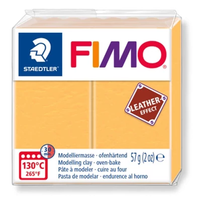 Modelovacia hmota do rúty FIMO Leather Effect, 57 g - šafran (8010-109)