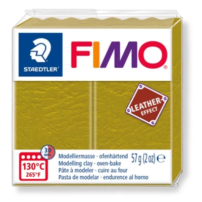 Modelovacia hmota do rúty FIMO Leather Effect, 57 g - olivová (8010-519)