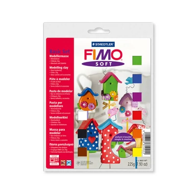 Sada modelovacej hmoty do rúry FIMO Soft Basic Set, 9x25 g