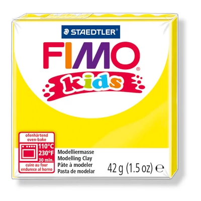 Modelovacia hmota do rúry FIMO Kids, 42 g - žltá (8030-1)