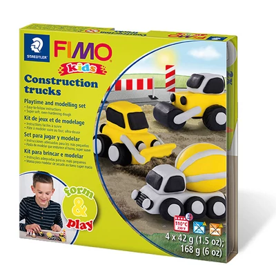 Modelovacia hmota do rúry FIMO Kids, Form &amp;amp; Play - 4x42 g - strojné zariadenia