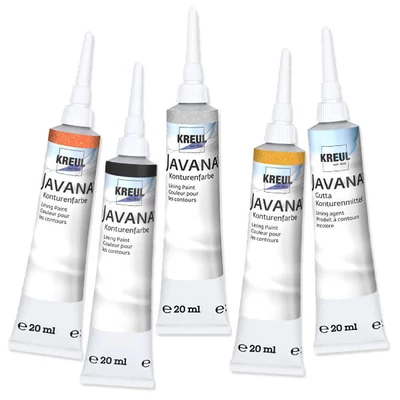 Kontúra na hodváb Javana, gutta, 20 ml - v rôznych farbách