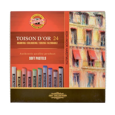 Sada suchých pastelov Toison d'Or - 24 ks