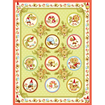 AKCIA! Patchworková tkanina - InTheBeginning - Better Gnomes and Gardens 8HDB3 Panel, 90cm
