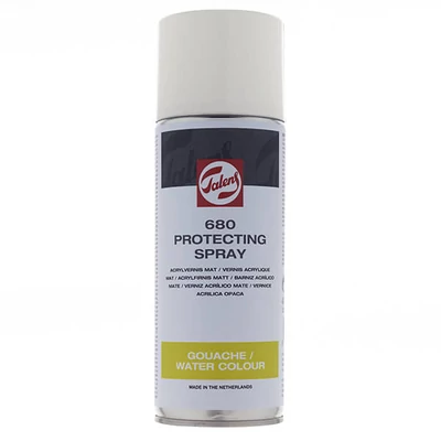 Lak v spreji Talens 680, ochranný lak na kvaš a akvarel - 400 ml