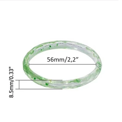 Silikónová odlievacia forma na živicu - náramok fazetovaný, 56 mm, úzka