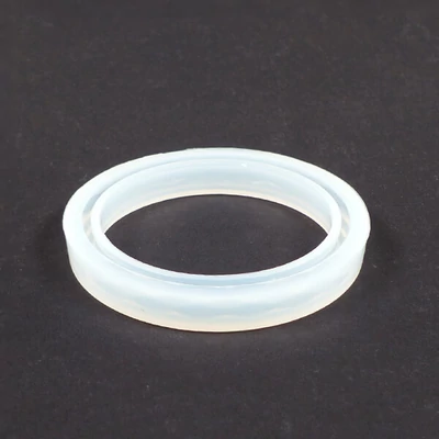 Silikónová odlievacia forma na živicu - náramok fazetovaný, 56 mm, úzka
